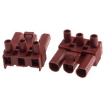 RS PRO Non-Fused Terminal Block, 3-Way, 16A, 2.5 mm² Wire, Screw Down Termination