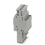 Phoenix Contact 4 Way Pluggable Terminal Block, Plug, Screw Down Termination