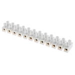 RS PRO Non-Fused Terminal Block, 12-Way, 76A, 6 AWG Wire, Screw Down Termination