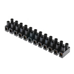 RS PRO Terminal Strip, 12-Way, 24A, 4 mm² Wire, Screw Termination