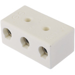 RS PRO Non-Fused Terminal Block, 3-Way, 76A, 6 AWG Wire, Screw Down Termination