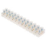 RS PRO Non-Fused Terminal Block, 12-Way, 3 → 24A, 12 AWG Wire, Screw Termination