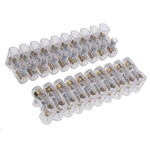 RS PRO Non-Fused Terminal Block, 10-Way, 24A, 2.5 mm² Wire, Screw Termination