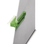 Phoenix Contact 5.08mm Pitch 16 Way Pluggable Terminal Block, Feed Through Header, Panel Mount, Solder/Slip on