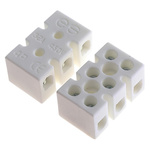 RS PRO Non-Fused Terminal Block, 3-Way, 5 → 32A, 12 AWG Wire, Screw Down Termination