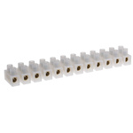 RS PRO Non-Fused Terminal Block, 12-Way, 10 → 57A, 8 AWG Wire, Screw Down Termination