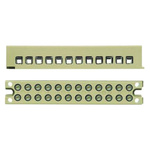 Weidmuller Terminal Strip, 24A, 22 → 12 AWG Wire