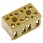 Weidmuller BK Series Terminal Strip, 4-Way, 32A, 22 → 12 AWG Wire