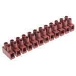 RS PRO Non-Fused Terminal Block, 12-Way, 17.5A, 16 AWG Wire, Screw Termination