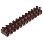 RS PRO Non-Fused Terminal Block, 12-Way, 41A, 10 AWG Wire, Screw Termination