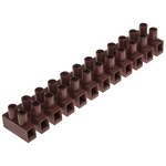 RS PRO Non-Fused Terminal Block, 12-Way, 24A, 14 AWG Wire, Screw Termination