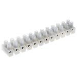 RS PRO Non-Fused Terminal Block, 12-Way, 24A, 14 AWG Wire, Screw Termination