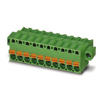Phoenix Contact 5.08mm Pitch 2 Way Pluggable Terminal Block, Plug, Spring Cage Termination