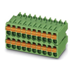 Phoenix Contact 3.5mm Pitch 30 Way Pluggable Terminal Block, Plug, Cable Mount, Spring Cage Termination
