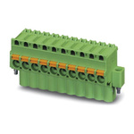 Phoenix Contact 5mm Pitch 16 Way Pluggable Terminal Block, Plug, Spring Cage Termination