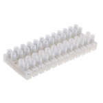 RS PRO Non-Fused Terminal Block, 12-Way, 2.5 → 20A, 14 AWG Wire, Screw Termination