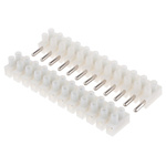 RS PRO Non-Fused Terminal Block, 12-Way, 3 → 24A, 12 AWG Wire, Screw Termination