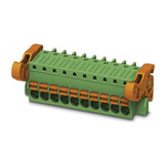 Phoenix Contact 3.5mm Pitch 10 Way Pluggable Terminal Block, Plug, Cable Mount, Spring Cage Termination