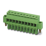 Phoenix Contact 3.81mm Pitch 14 Way Pluggable Terminal Block, Inverted Plug, Cable Mount, Screw Termination
