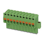 Phoenix Contact 5.08mm Pitch 14 Way Pluggable Terminal Block, Inverted Plug, Cable Mount, Spring Cage Termination