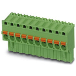 Phoenix Contact 5.08mm Pitch 12 Way Pluggable Terminal Block, Plug, Spring Cage Termination