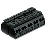 Wago 862 Series Terminal Strip, 5-Way, 32A, 20 → 12 AWG, Wire, Push-In Cage Clamp Termination