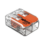 Wago 221 Series Lever Connector, 2-Way, 41A, 20 → 10 AWG Wire, Cage Clamp Termination
