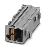 Phoenix Contact PTMC Series PTMC 1,5-2 /BK Pluggable Terminal Block, 17.5A, 14 → 26 AWG Wire, Push In Termination