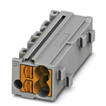 Phoenix Contact PTMC Series PTMC 1,5-2 /OG Pluggable Terminal Block, 17.5A, 14 → 26 AWG Wire, Push In Termination