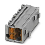 Phoenix Contact PTMC Series PTMC 1,5-2 /BN Pluggable Terminal Block, 17.5A, 14 → 26 AWG Wire, Push In Termination
