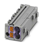 Phoenix Contact PTMC Series PTMC 1,5-2 /VT Pluggable Terminal Block, 17.5A, 14 → 26 AWG Wire, Push In Termination