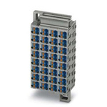 Phoenix Contact PTMC Series PTMC 1,5/32-2 /BU Pluggable Terminal Block, 17.5A, 14 → 26 AWG Wire, Push In
