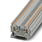 Phoenix Contact PTC Series PTC 2,5-TG Feed Through Terminal Block, 2-Way, 20A, 26 → 12 Wire, Push In Termination
