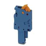 Phoenix Contact QP Series QP 1,5/ 1 BU Terminal Plug, 1-Way, 17.5A, 24 - 16 Wire, Quick Connect Termination