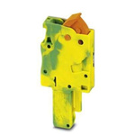 Phoenix Contact QP Series QP 1,5/ 1 GNYE Terminal Plug, 1-Way, 17.5A, 24 - 16 Wire, Quick Connect Termination