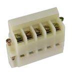 Rockwell Automation 1492-E Series Screw Terminal, 5-Way, 25A, 20 - 12 AWG Wire, Screw Termination