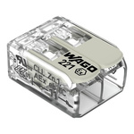 Wago 221 Series Connector, 2-Way, 20A, 24 → 12 AWG Wire, Plug In Termination
