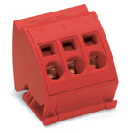 Wago 812 Series Terminal Block, 3-Way, 96A, 14 → 6 AWG Wire, Cage Clamp Termination