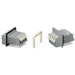 Wago 828 Series Terminal Block, 4-Way, 57A, 16 → 6 AWG Wire, Cage Clamp Termination