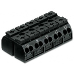 Wago 862 Series Terminal Strip, 5-Way, 28A, 20 → 12 AWG Wire, Push-In Cage Clamp Termination