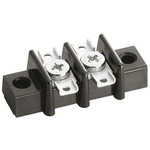 Sato Parts Non-Fused Terminal Block, 2-Way, 6A, Screw Down Termination