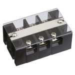 Sato Parts Non-Fused Terminal Block, 3-Way, 30A, Screw Down Termination