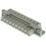 Phoenix Contact HCC Series HCC 4-F Non-Fused Terminal Block, 10-Way, 25A, 24 → 12 AWG Wire, Screw Down