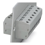 Phoenix Contact COMBICON Power Series HDFK 16 GNYE Feed Through Terminal Block, 76A, Screw Termination