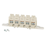 HENSEL DK Series Non-Fused Terminal Block, 5-Way, 63A, 2.5 → 16 mm² Wire, Screw Down Termination