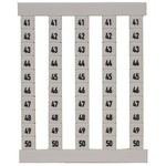 Weidmuller Terminal Marker for use with Electronic Sub-Assemblies, Plug-In Connectors, Weidmuller Cable Connectors
