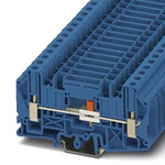 Phoenix Contact UT Series UT 6-T/SP BU Disconnect Terminal Block, 2-Way, 41A, 0.2 → 10 mm² Wire, Screw