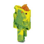 Phoenix Contact QP Series QP 1,5/ 1-M GNYE Terminal Plug, 1-Way, 17.5A, 24 - 16 Wire, Quick Connect Termination