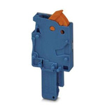 Phoenix Contact QP Series QP 1,5/ 1-R BU Terminal Plug, 1-Way, 17.5A, 24 - 16 Wire