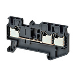 Omron DIN Rail Terminal Block, 17.5A, 14 AWG Wire, Push In Termination